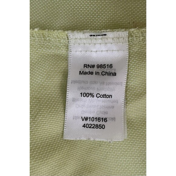 Coldwater Creek Blouse Women Plus Size 2X Button Up Shirt Green No Iron Cotton - Picture 9 of 10